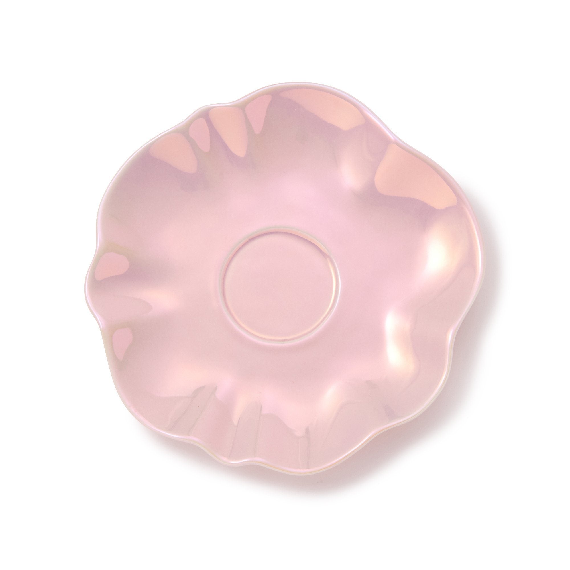 OPAL SHELL CUP & SAUCER PINK