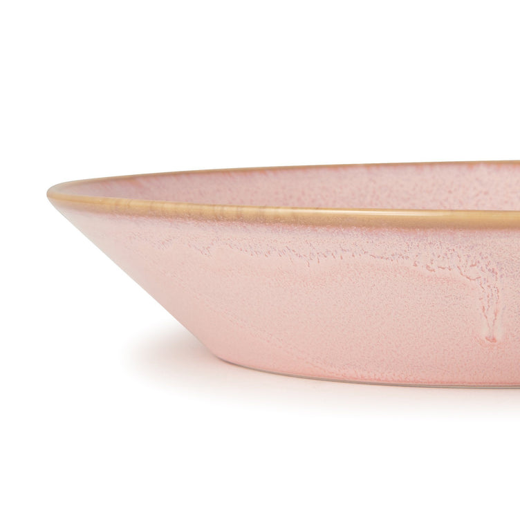Minoyaki Irodori Deep Plate Light Pink