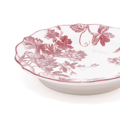 CLASSIC FLOWER PLATE MEDIUM RED