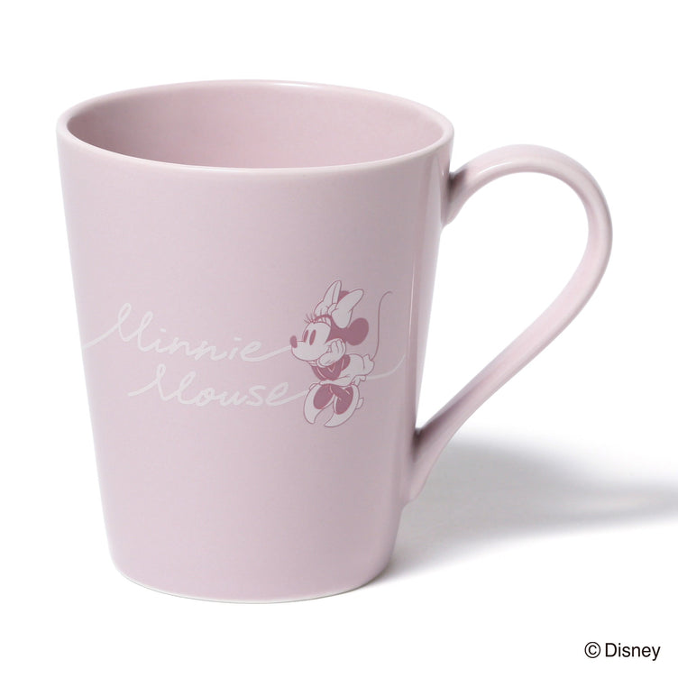 DISNEY PAIR MUG FACE PLATE PINK x GRAY