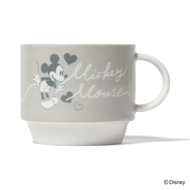 DISNEY PAIR STACKING MUG PINK X GRAY