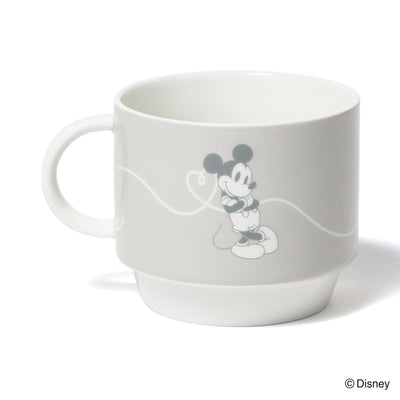 DISNEY PAIR STACKING MUG PINK X GRAY