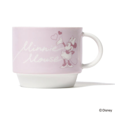 DISNEY PAIR STACKING MUG PINK X GRAY