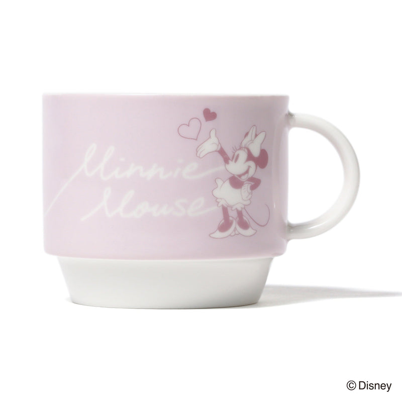 DISNEY PAIR STACKING MUG PINK X GRAY