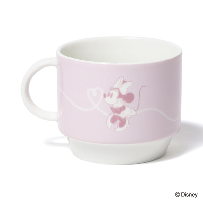 DISNEY PAIR STACKING MUG PINK X GRAY