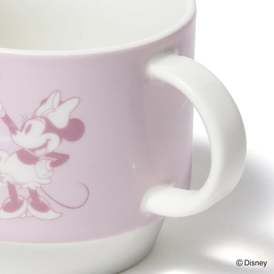 DISNEY PAIR STACKING MUG PINK X GRAY