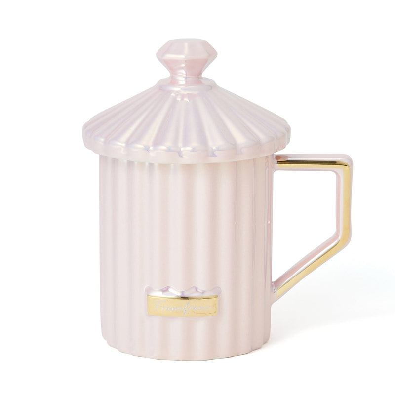 DIAMOND WITH LID MUG PINK