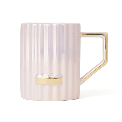 DIAMOND WITH LID MUG PINK