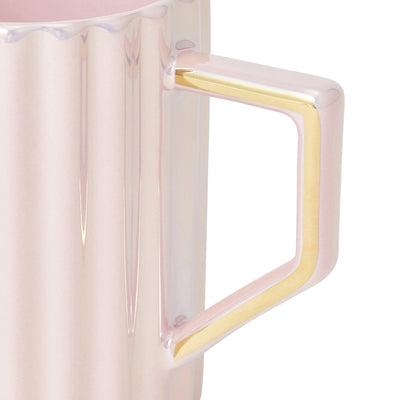 DIAMOND WITH LID MUG PINK