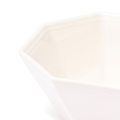 Blanche Bowl Small Octagon  White