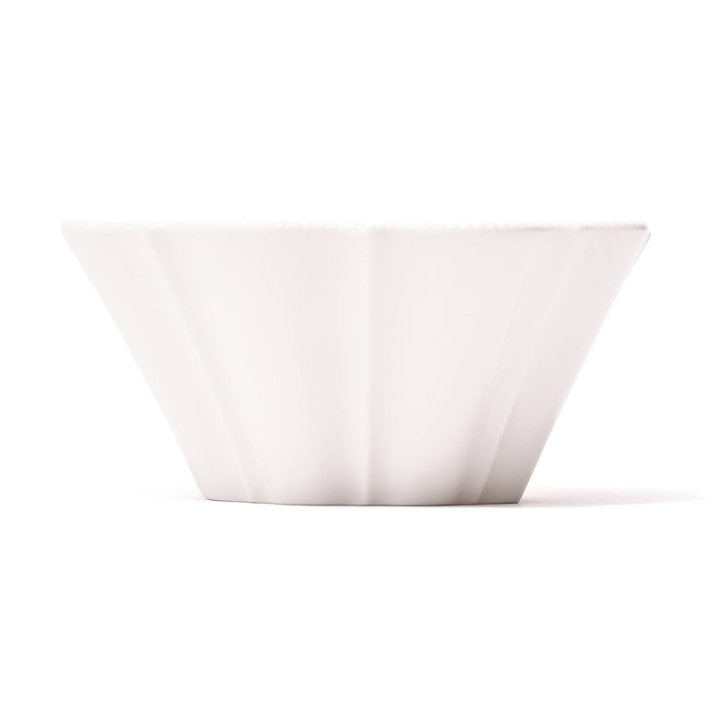 Blanche Bowl Medium Wave  White