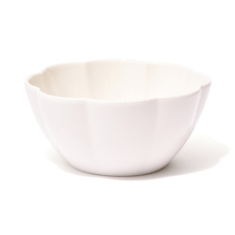 Blanche Bowl Medium Flower  White