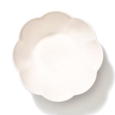 Blanche Bowl Medium Flower  White