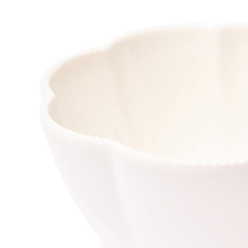 Blanche Bowl Medium Flower  White