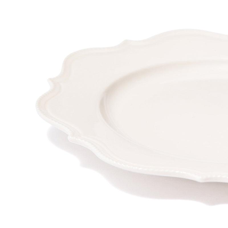 Blanche Plate Small Wave  White