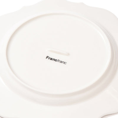 Blanche Plate Small Wave  White