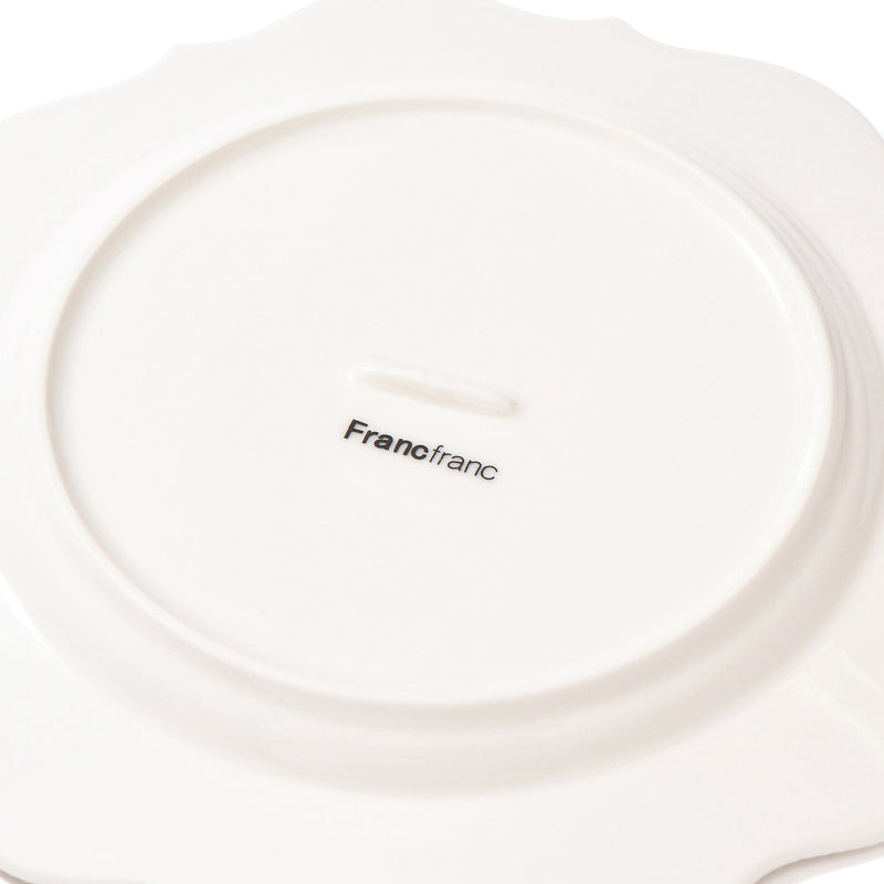 Blanche Plate Small Wave  White