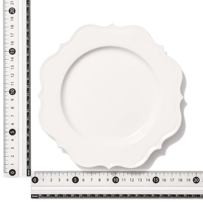 Blanche Plate Small Wave  White