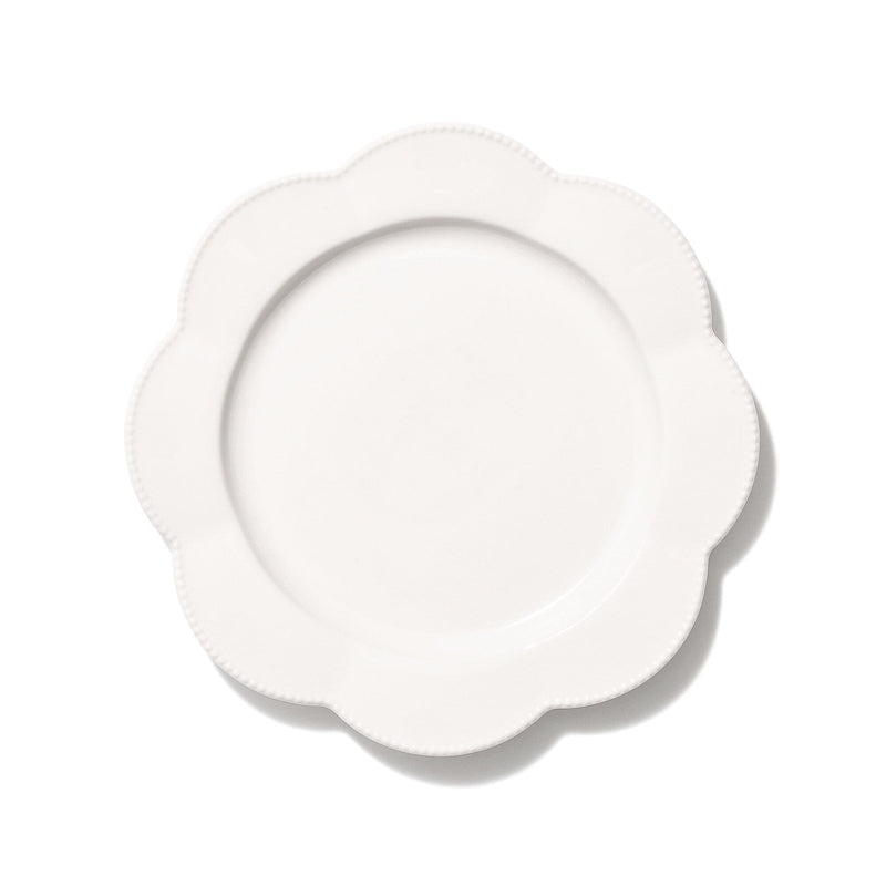 Blanche Plate Small Flower  White