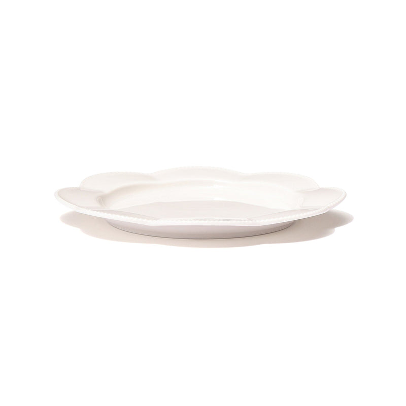 Blanche Plate Small Flower  White