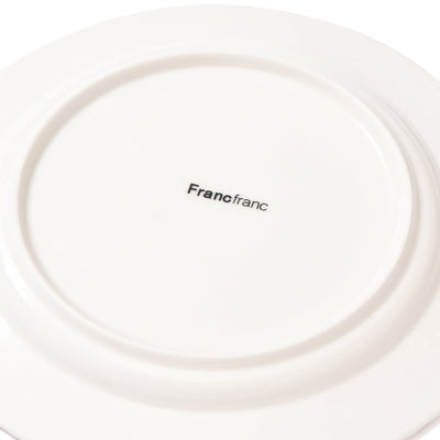 Blanche Plate Small Cross  White