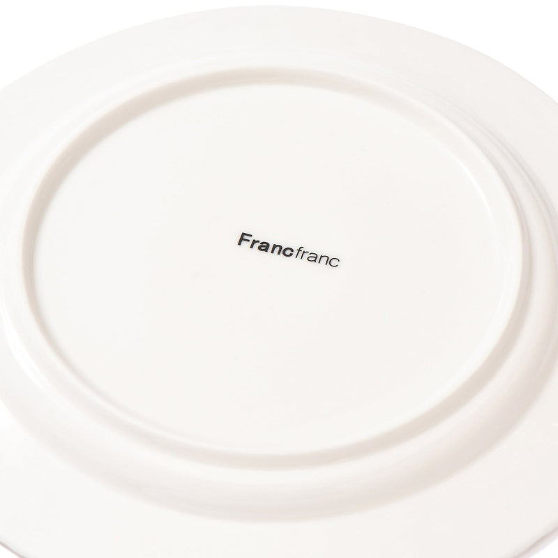 Blanche Plate Small Cross  White