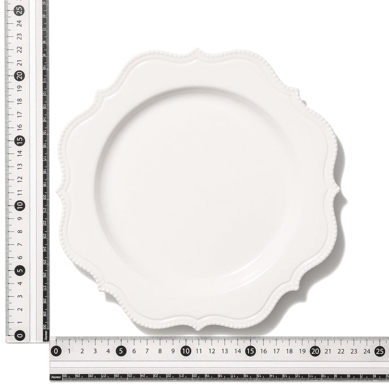 Blanche Plate Medium Wave  White