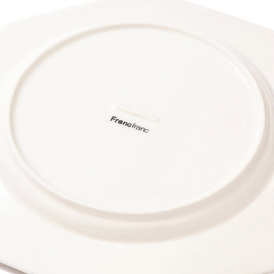 Blanche Plate Medium Octagon  White