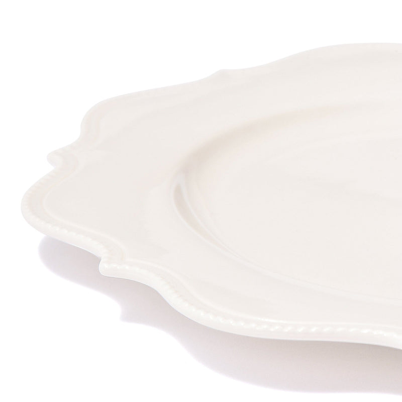 Blanche Plate Large Wave  White