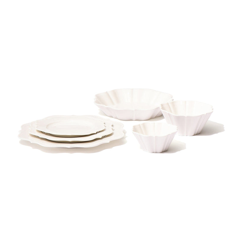 Blanche Plate Large Wave  White