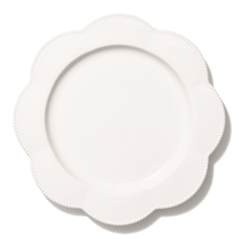 Blanche Plate Large Flower  White