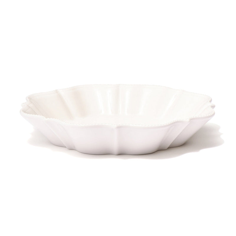 Blanche Deep Plate Wave  White