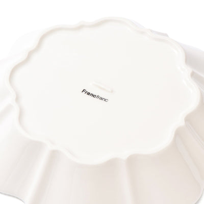 Blanche Deep Plate Wave  White