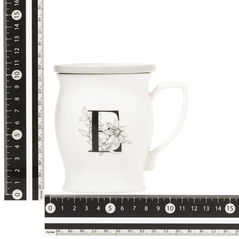 Initial Mug Flower  E