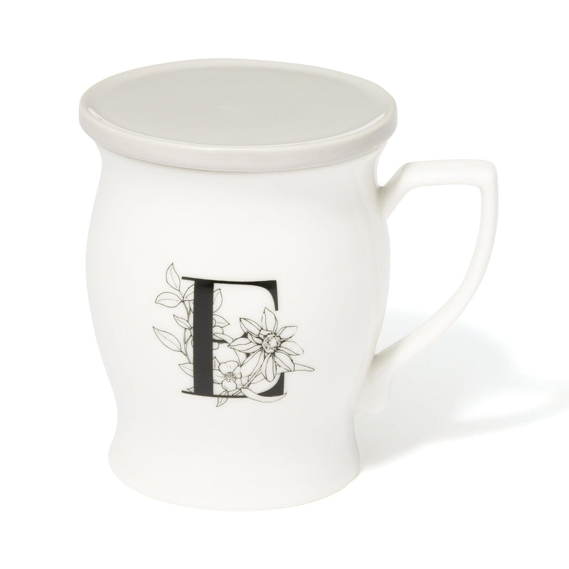 Initial Mug Flower  E