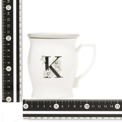 Initial Mug Flower  K