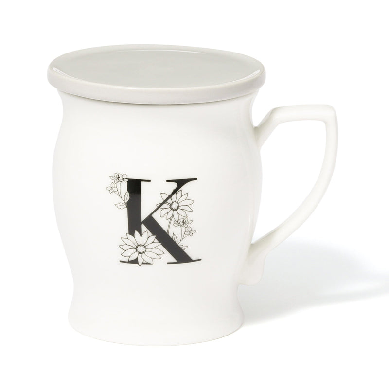 Initial Mug Flower  K