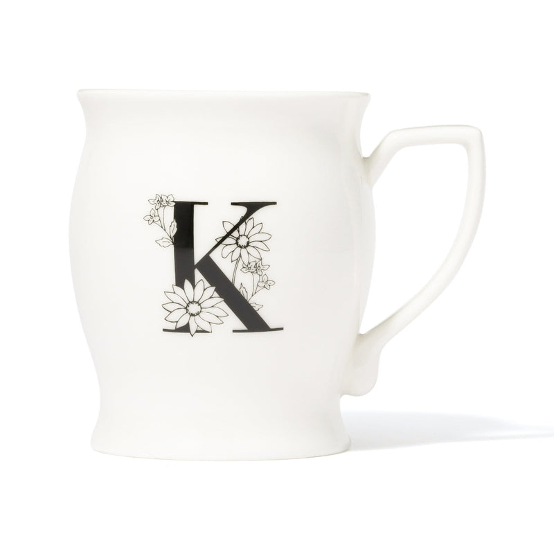 Initial Mug Flower  K