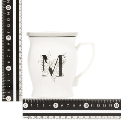 Initial Mug Flower  M