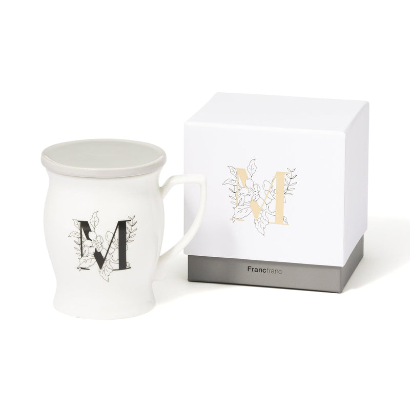 Initial Mug Flower  M