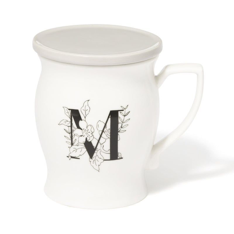 Initial Mug Flower  M