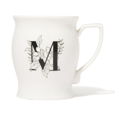 Initial Mug Flower  M