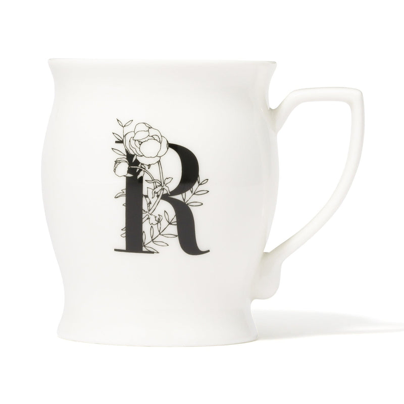 Initial Mug Flower  R