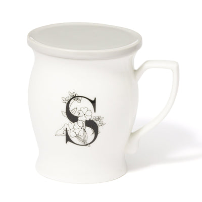 Initial Mug Flower  S