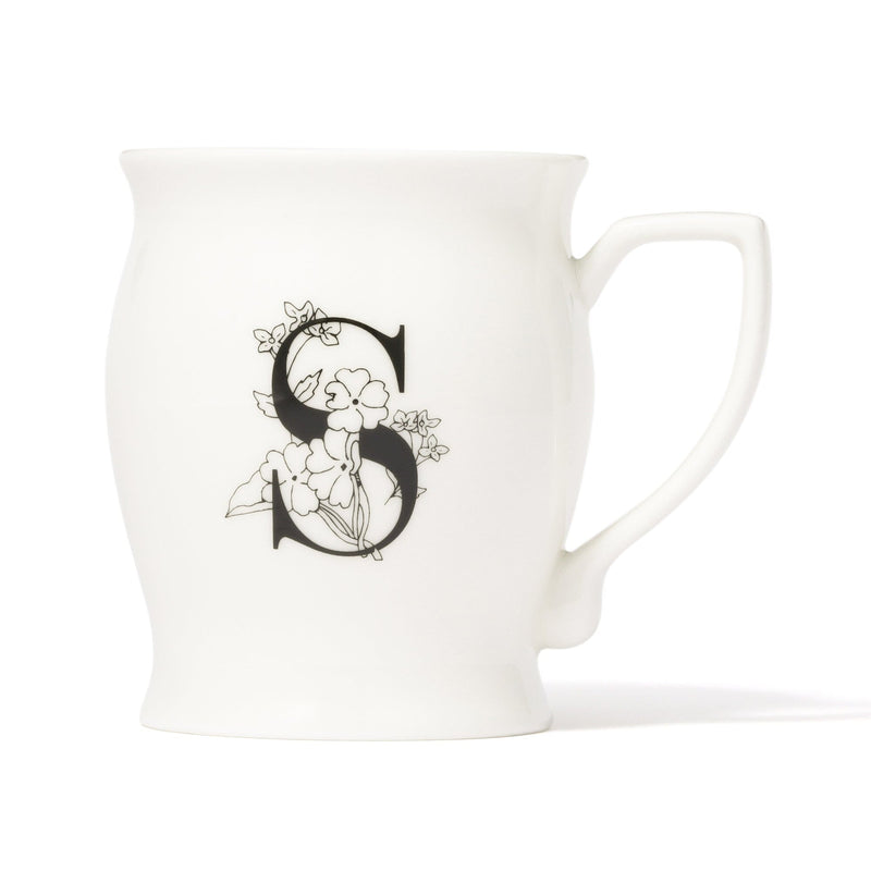 Initial Mug Flower  S