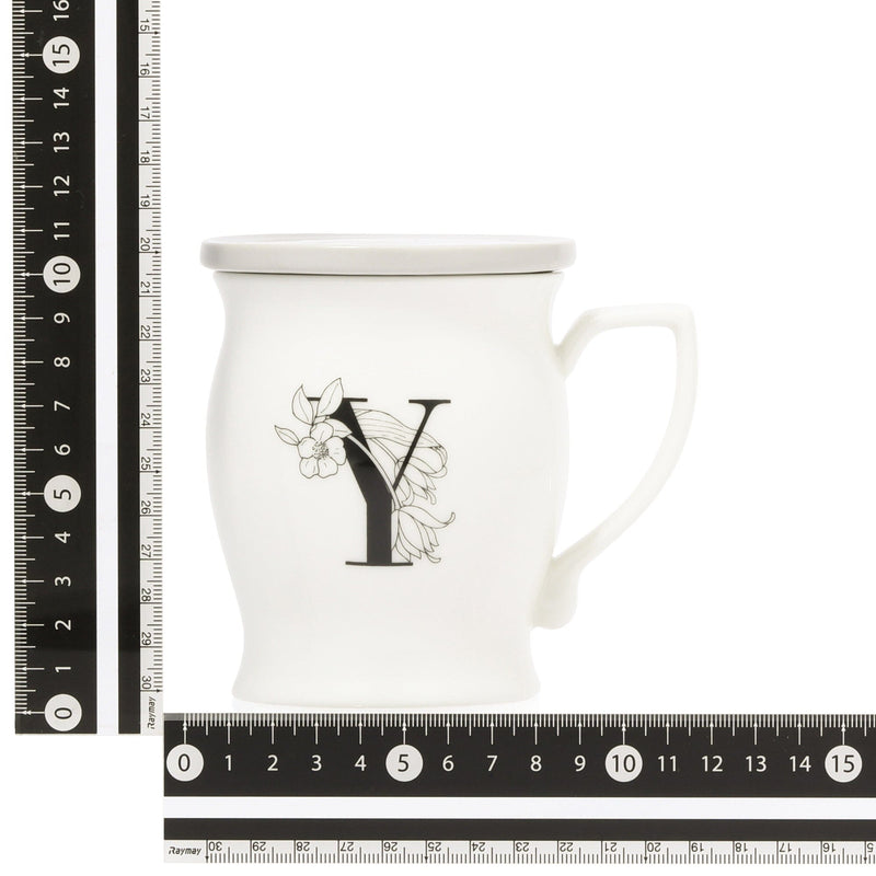 Initial Mug Flower  Y