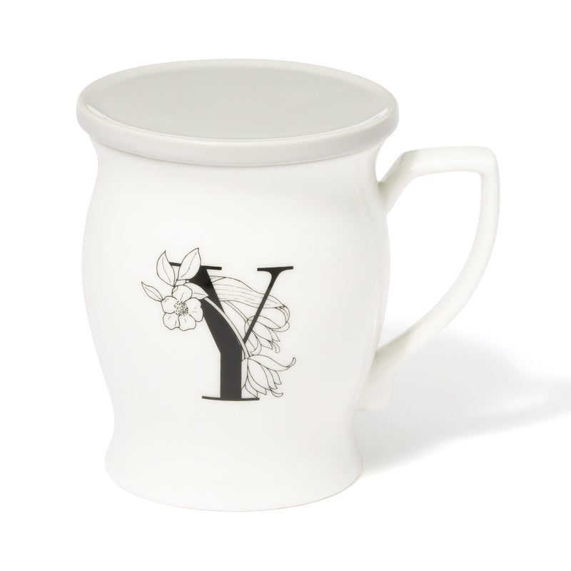 Initial Mug Flower  Y