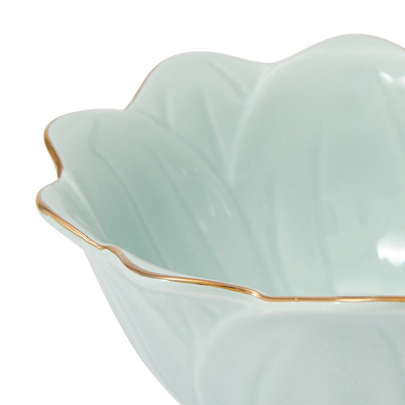 Flower Motif Bowl  Blue