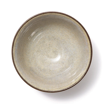 Mino Rice Bowl Shinogi  L Beige