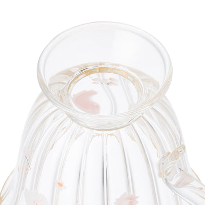 FLOWER FRILL GLASS MUG WHITE